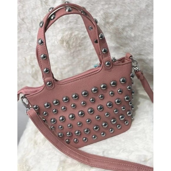 jamie bags Handbags - VGC rare, dusky pink studded handbag, fantastic condition inside & out, w. strap